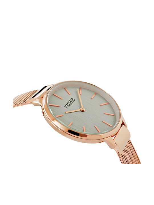 Pacific Men's Watch Battery with Metal Bracelet