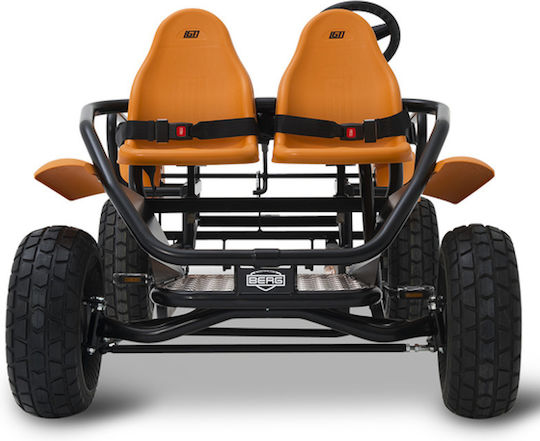 Berg Kids Foot-to-Floor Car Two Seater with Pedal Inspired Orange