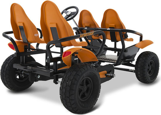Berg Kids Foot-to-Floor Car Two Seater with Pedal Inspired Orange