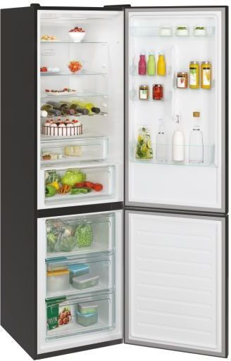 Candy Ψυγειοκαταψύκτης 377lt Total NoFrost Υ200xΠ59.5xΒ65.8εκ. Μαύρος CCE7T620EB