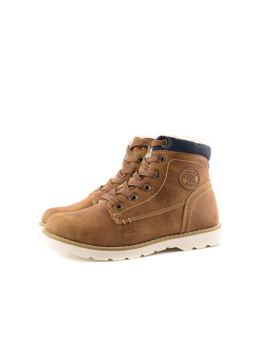 Slobby Kids Boots with Zipper Tabac Brown