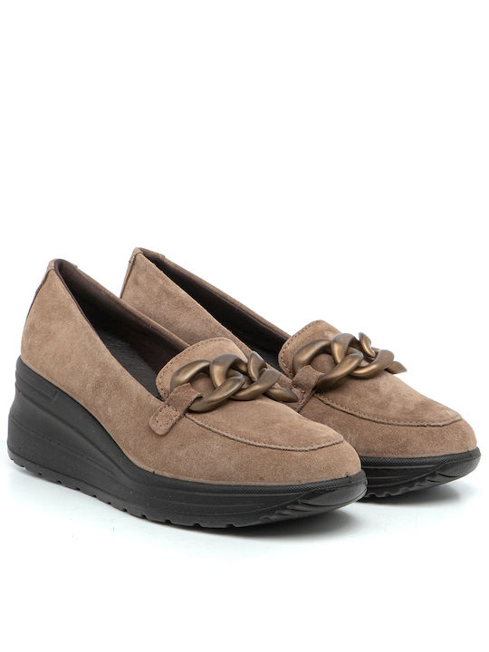 Imac Women's Loafers in Brown Color