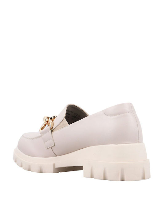 Γυναικεία Loafers σε Λευκό Χρώμα