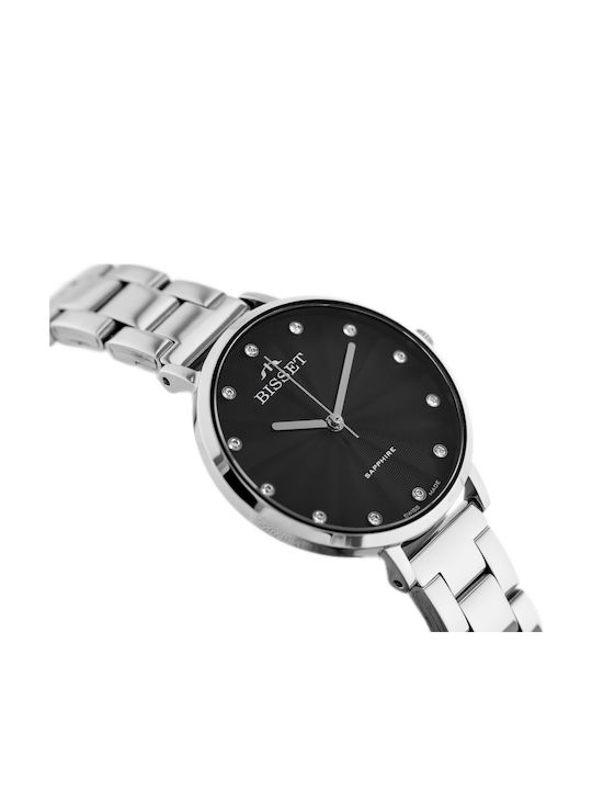 Bisset Women's Watch with Silver Metal Bracelet