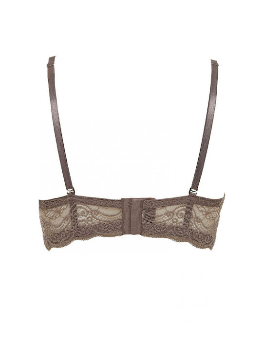 Lormar Double Extra Pizzo CORTECCIA Strapless Σουτιέν με Ελαφριά Ενίσχυση