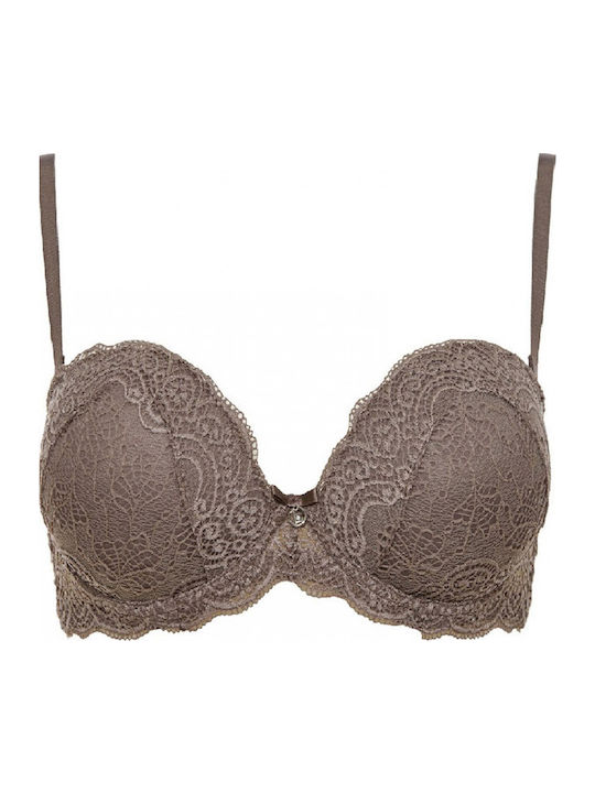 Double Extra Pizzo CORTECCIA Strapless Σουτιέν με Ελαφριά Ενίσχυση