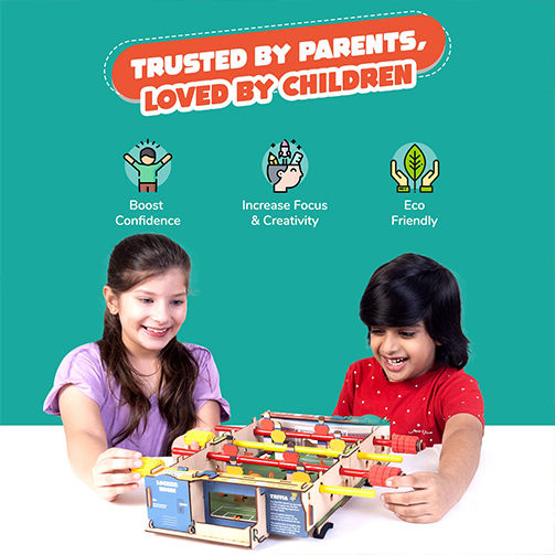 Smartivity Wooden Construction Toy Foosball for Children 8+ years old+ Years
