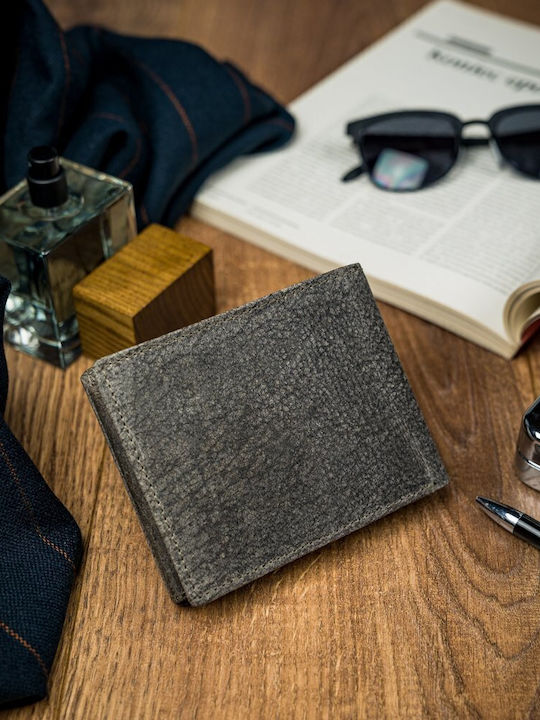 Leder Herren Geldbörse Karten mit RFID Gray