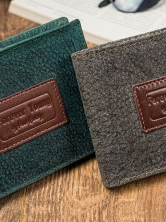 Δερμάτινο Ανδρικό Πορτοφόλι Καρτών με RFID Μπλε
