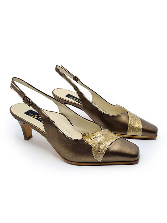 Anatomic Step Anatomic Leather Women's Sandals Gold