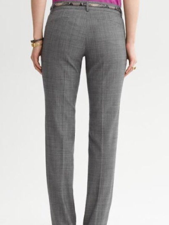 Banana Republic Women's Fabric Trousers Gray