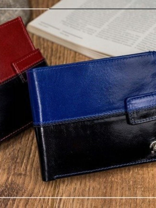 Дървен Мъжки Портфейл С RFID Червен