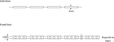 Eurolamp LED Chip 12V 1.2W 145-70470