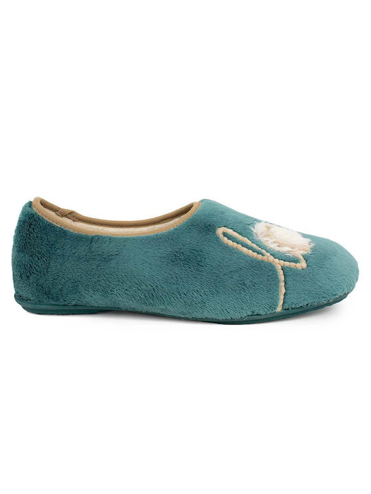 Vulladi Closed Women's Slippers in Light Blue color