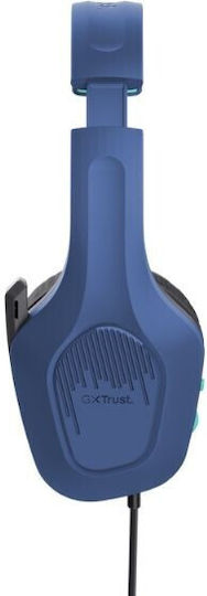 Trust GXT 415 Zirox Over Ear Gaming Headset with 3.5mm Connection Blue for Nintendo Switch / PC / PS4 / PS5 / XBOX
