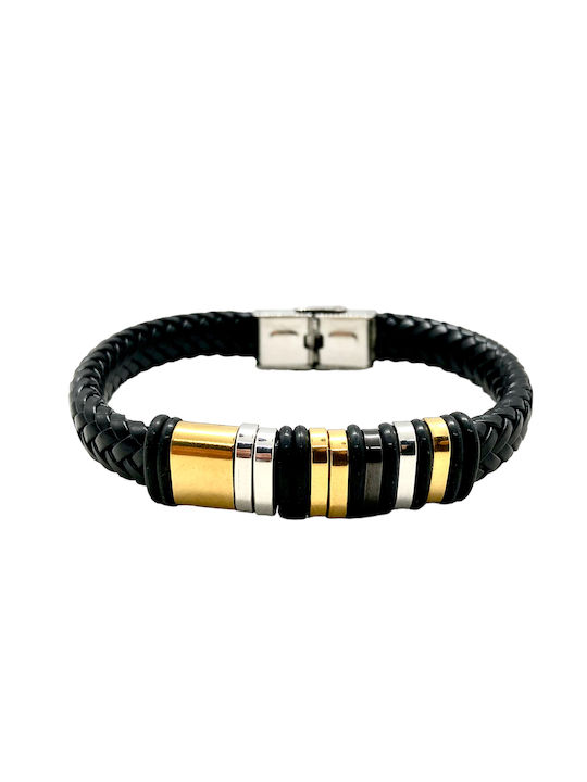 Medussa Bracelet Id made of Steel Gold Plated