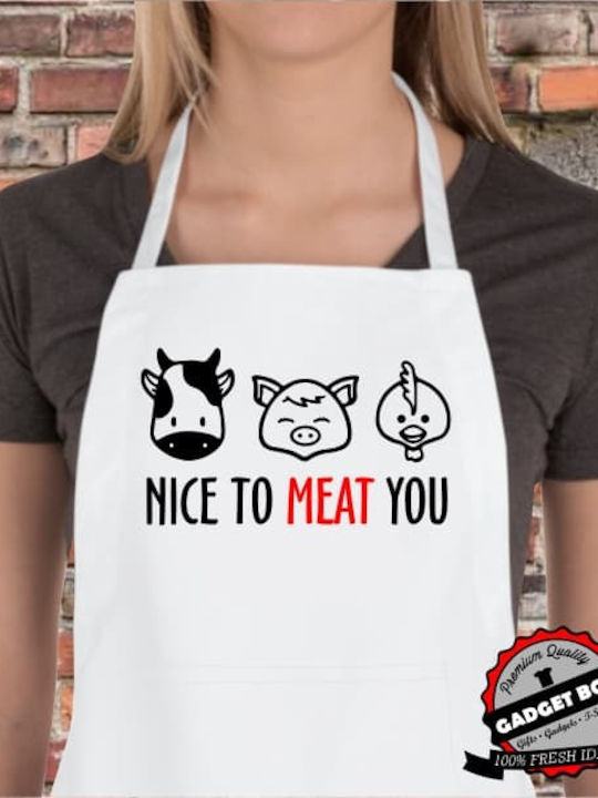 Nice To Meat You Küchen Schürze Schwarz 34283