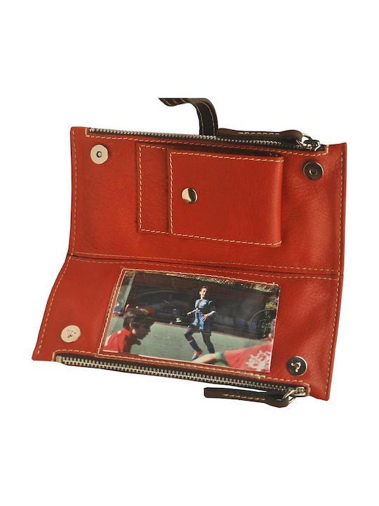 Small Leather Women's Wallet Classic Red