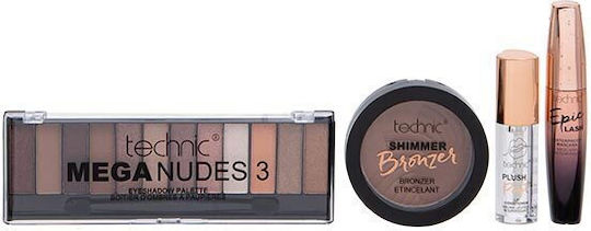 Technic Makeup Palette for the Eyes Mega Nudes Collection