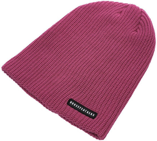 Beanie Unisex Beanie Gestrickt in Fuchsie Farbe