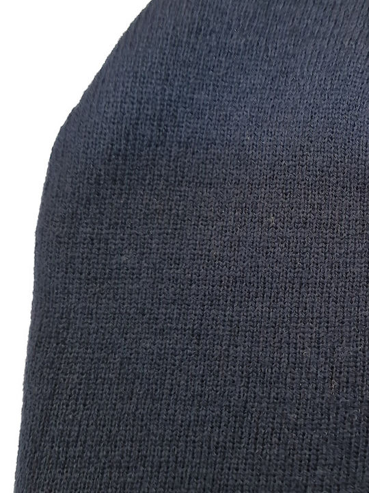 Beanie Unisex Σκούφος Πλεκτός σε Μπλε χρώμα