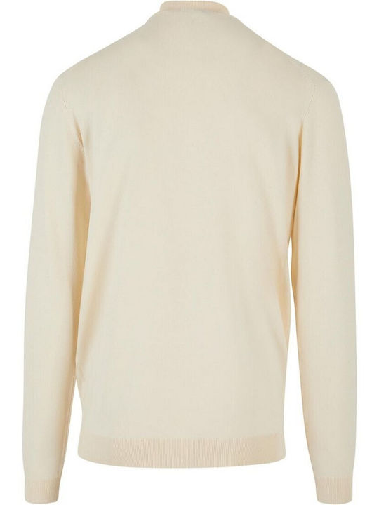 Urban Classics Men's Long Sleeve Sweater Turtleneck Whitesand