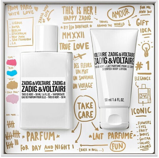 Zadig & Voltaire This Is Her! Set De Parfumuri Pentru Femei Cu Eau De Parfum 2 Bucăți