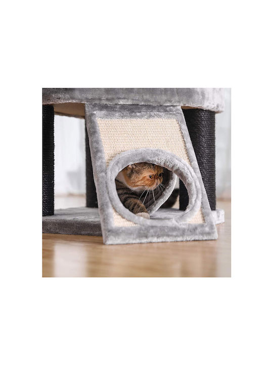 Feandrea Scratching Post Cat Trees Gray 6 levels 50x50x141cm