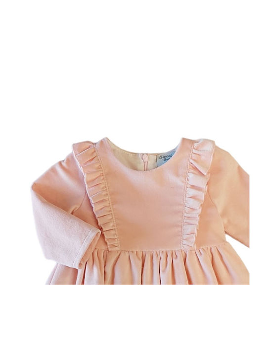 Sweet Baby Kids Dress Long Sleeve Pink