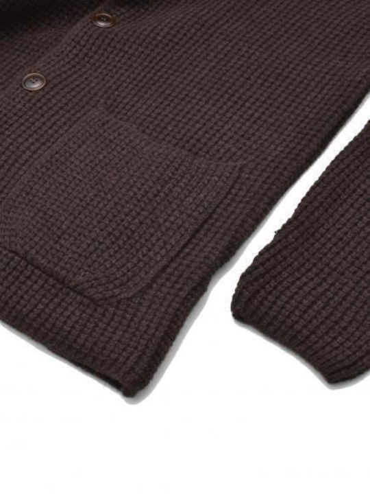 Wool & Co Men's Cardigan Brown