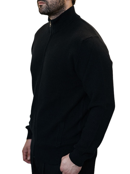 Uomo Men's Knitted Cardigan Black