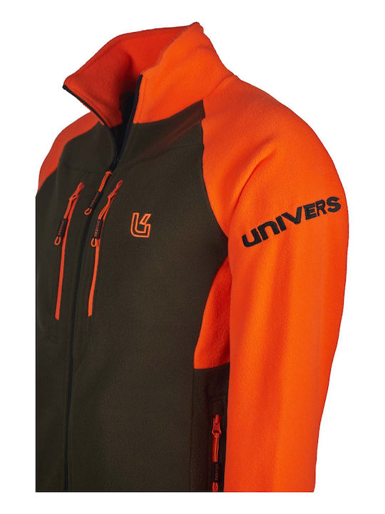 Ανδρική Ζακέτα Fleece Green/Orange