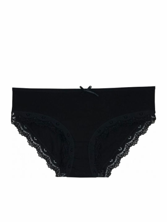 Βαμβακερά Femei Slip 2Pack cu Dantelă White