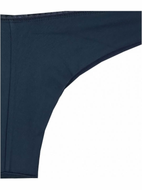 Βαμβακερά Femei Brazilia 2Pack fără cusături Blue