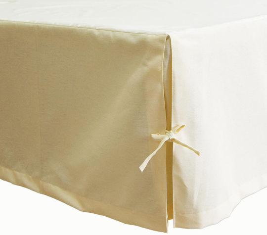 Decocraft Κάλυμμα Βάσης Κρεβατιού Basic cream 90x200cm