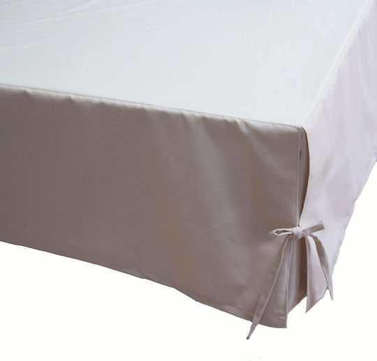 Decocraft Husă pentru Baza Patului Ecru 90x200cm 1buc 25-003-00303