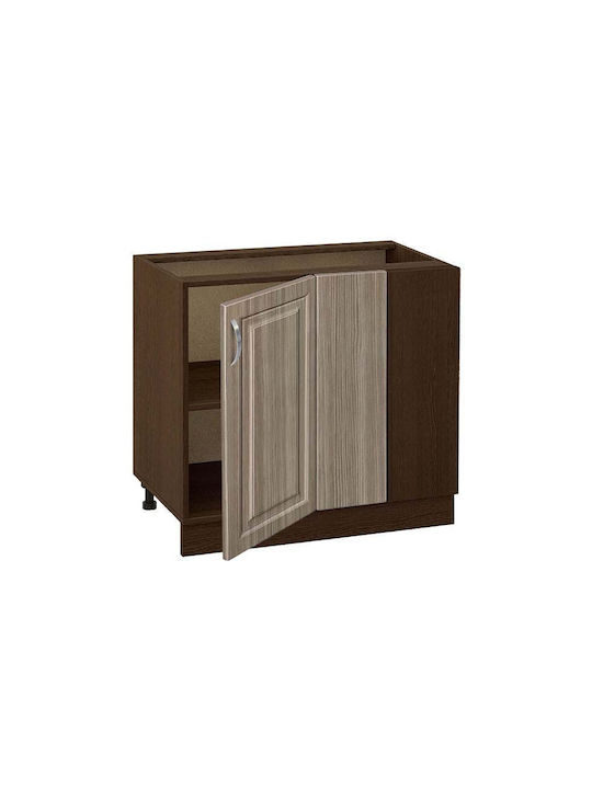 Eckschrank Boden Braun 100x60x82Stück