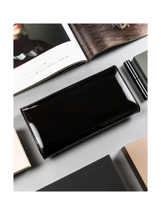 Groß Frauen Brieftasche Klassiker Schwarz