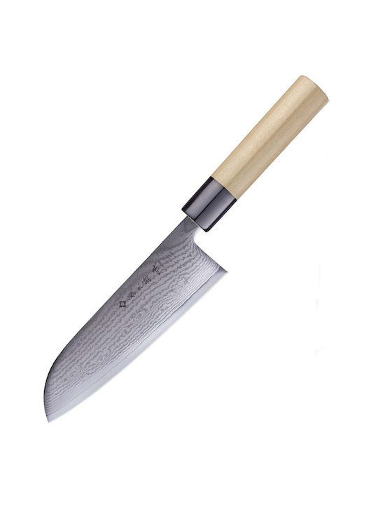 Tojiro Shippu Μαχαίρι Santoku από Δαμασκηνό Ατσάλι 16.5cm