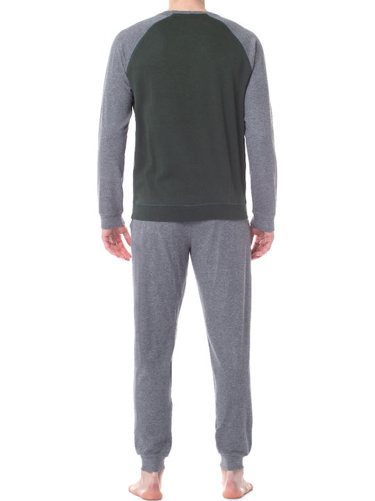 U.S. Polo Assn. Men's Winter Pajamas Set Green