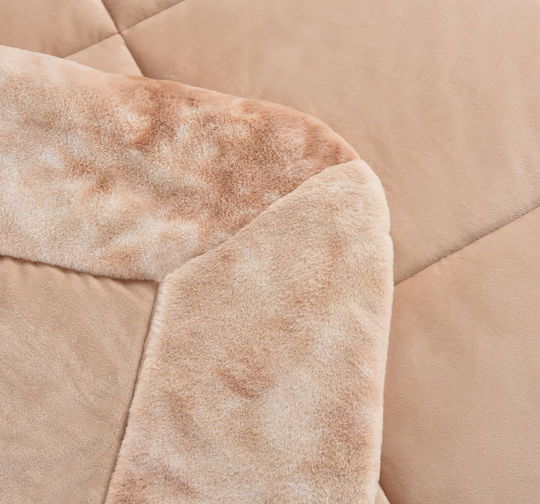 Liolios Home Perfetto Velvet Blanket King Size 260x240cm Pink