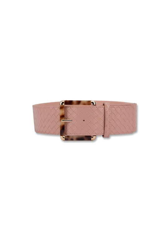 E-shopping Avenue Women's Leather Belt Pink