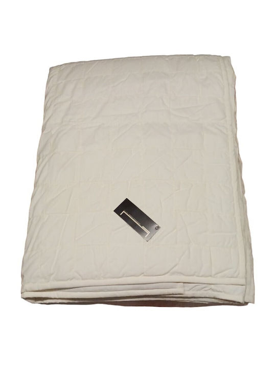 Manterol Casa Tr.ad 104 Coverlet Queen Size Cotton Ecru 250x270cm