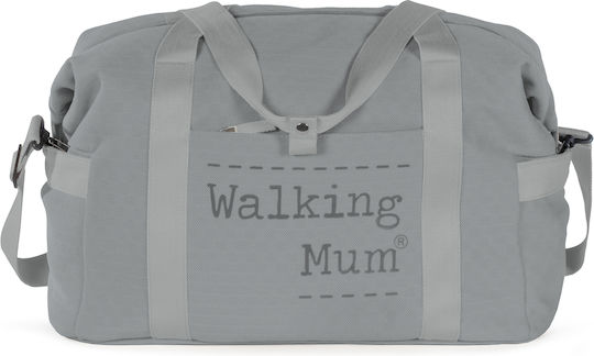 Walking Mum Shoulder/Hand Diaper Bag Xl Weekend Gray 55x25x30cm.
