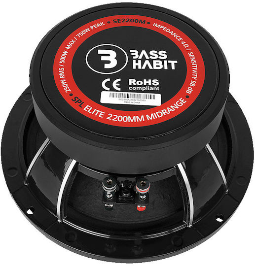 Bass Habit Elite Автомобилен Говорител 8" с 250W Мощност RMS (Среден Клас) 1 Брой