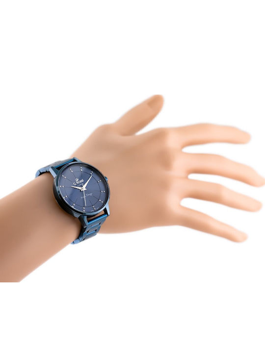 G.Rossi Men's Watch 33mm Battery with Blue Metal Bracelet
