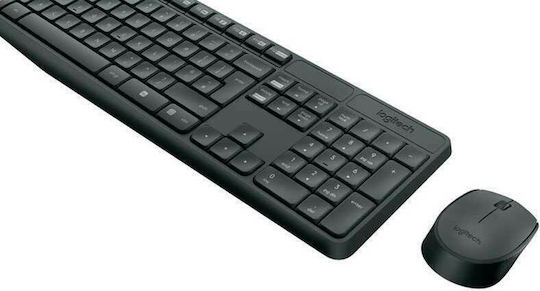 Logitech Wireless Combo MK235 Σετ Πληκτρολόγιο & Ποντίκι International English