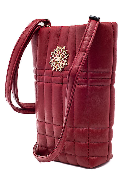 Voi & Noi Women's Mobile Phone Bag Burgundy