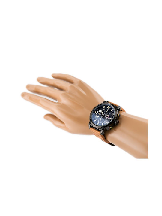 Naviforce Ceas Bărbați 39mm Baterie cu Curea Din Piele Maro / Maro