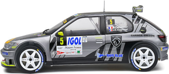 Solido Peugeot Racing Modeling Figure Car Gray in Scale 1:18